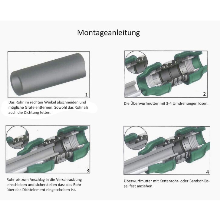 PE Winkel 90° mit Außengewinde - Brauchwasser 25 mm / 1" AG (Irritec)