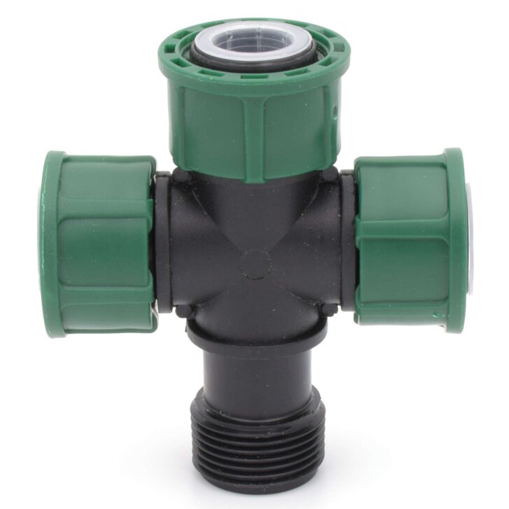 Irritec Kreuzkupplung mit O-Ring IG/IG/IG/AG