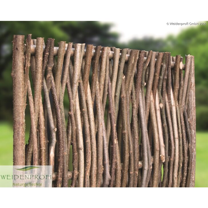 Haselnusszaun Universal -LATO- mit seitlichem Rahmen, 120cm x 180cm
