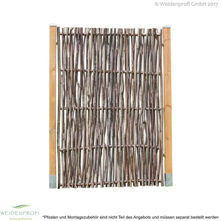 Haselnusszaun Universal -LATO- mit seitlichem Rahmen, 120cm x 180cm