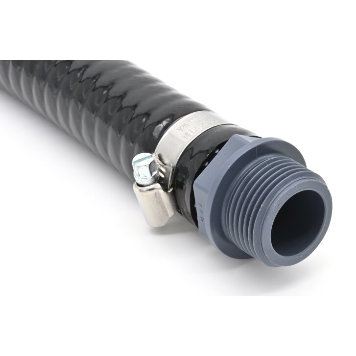 Ventilanschluss Heavy-Flex Black Innen Ø 25 mm, Länge > 80 cm