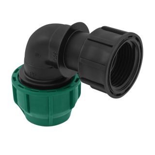 Poliext PE Winkel mit O-Ring 1" IG x 25 mm PE - Brauchwasser