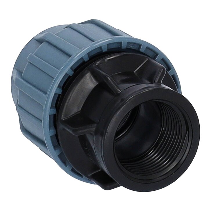PP Kupplung mit Innengewinde PN16 DVGW - Trinkwasser 25 mm x 1/2" IG