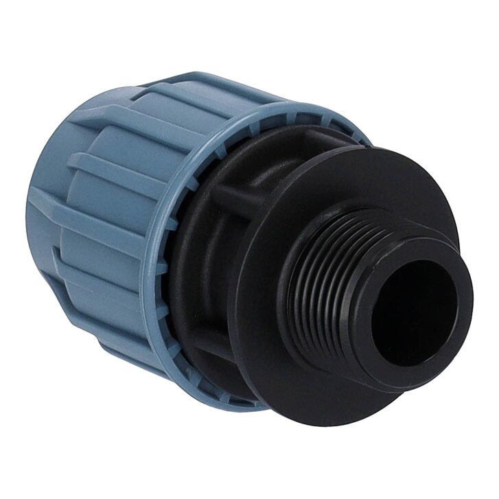 PP Kupplung mit Außengewinde PN16 DVGW - Trinkwasser 25 mm x 3/4" AG