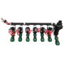 Ventilverteiler mit 6 Hunter Ventilen, mit Filter und Entlüftung 7 x 25 mm