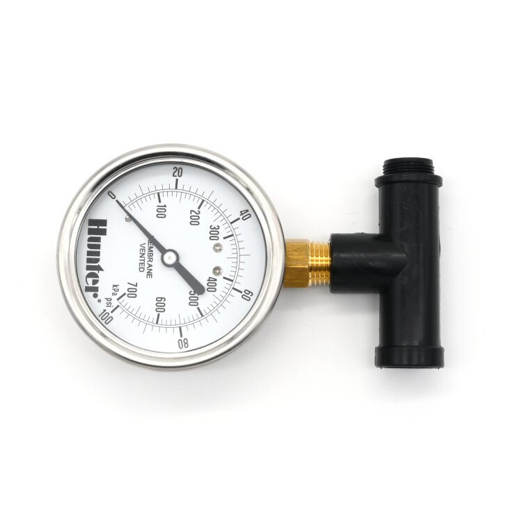 MP Manometer, Druckmesser bis 6 bar für Hunter und Rain Bird Versenkdüsen, Fließdruckmesser
