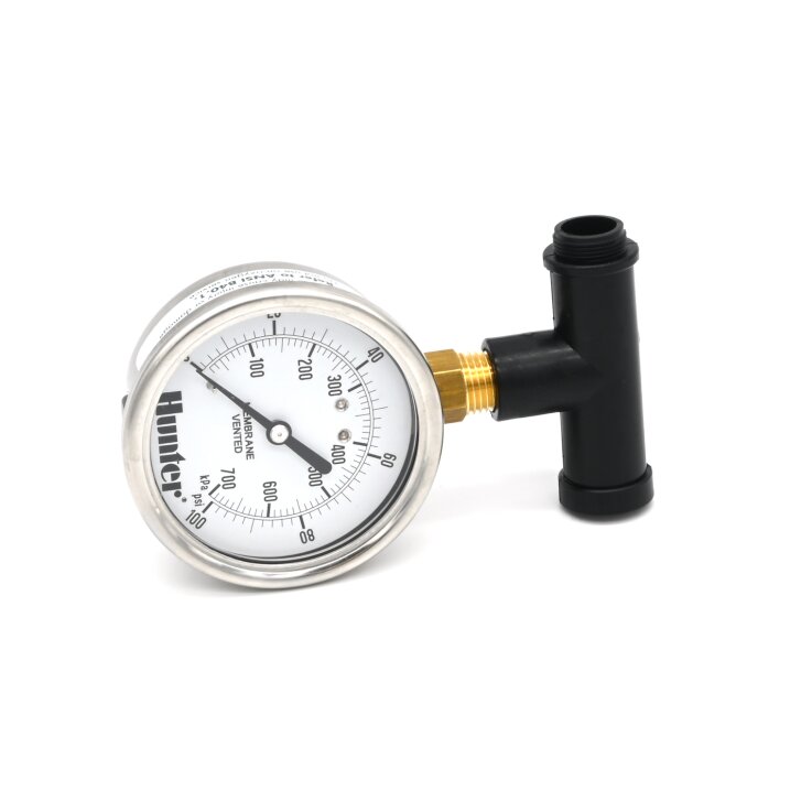 MP Manometer, Druckmesser bis 6 bar für Hunter und Rain Bird Versenkdüsen, Fließdruckmesser