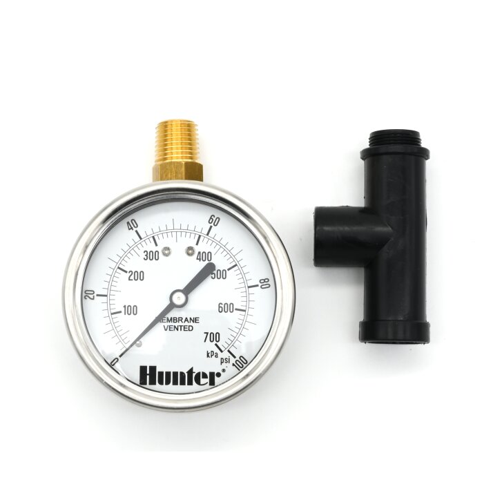 MP Manometer, Druckmesser bis 6 bar für Hunter und Rain Bird Versenkdüsen, Fließdruckmesser