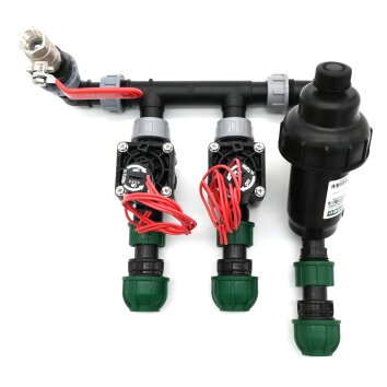 Ventilverteiler mit 2 Hunter Ventilen, mit Filter und...