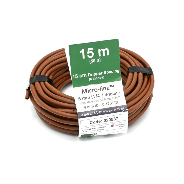 Teco Micro-Line 4/6 mm Mikrotropfrohr, Tropferabstand 15 cm, 15 m