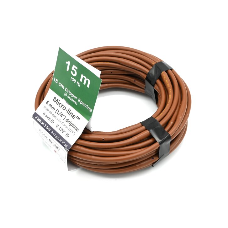Teco Micro-Line 4/6 mm Mikrotropfrohr, Tropferabstand 15 cm, 15 m
