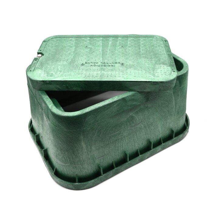 CARSON Ventilschacht Typ 1220-12 | Rechteckig 38 × 54 cm, Höhe 31 cm, PE-HD, Grün