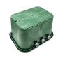 Montierte Standard Ventilbox mit 3 Hunter Ventilen, Filter, Kugelhahn und Entlüftung 25 mm