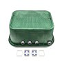 Montierte Jumbo Ventilbox mit 6 Hunter Ventilen, Filter, Kugelhahn und Entlüftung - Anschlüsse 32 mm