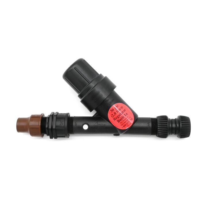 Tropfrohr-Anschluss an 3/4" mit Druckreguliertem Filter auf 2,0 Bar