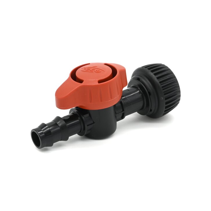 Teco Kugelhahn 3/4" Überwurf x 13 mm Absperrventil für Tropfrohr