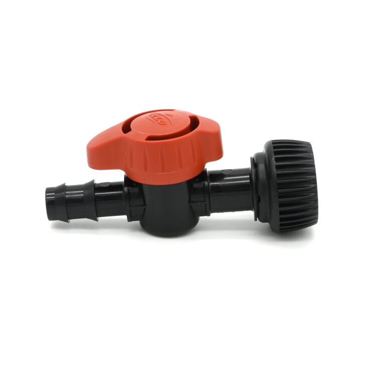 Teco Kugelhahn 3/4" Überwurf x 13 mm Absperrventil für Tropfrohr