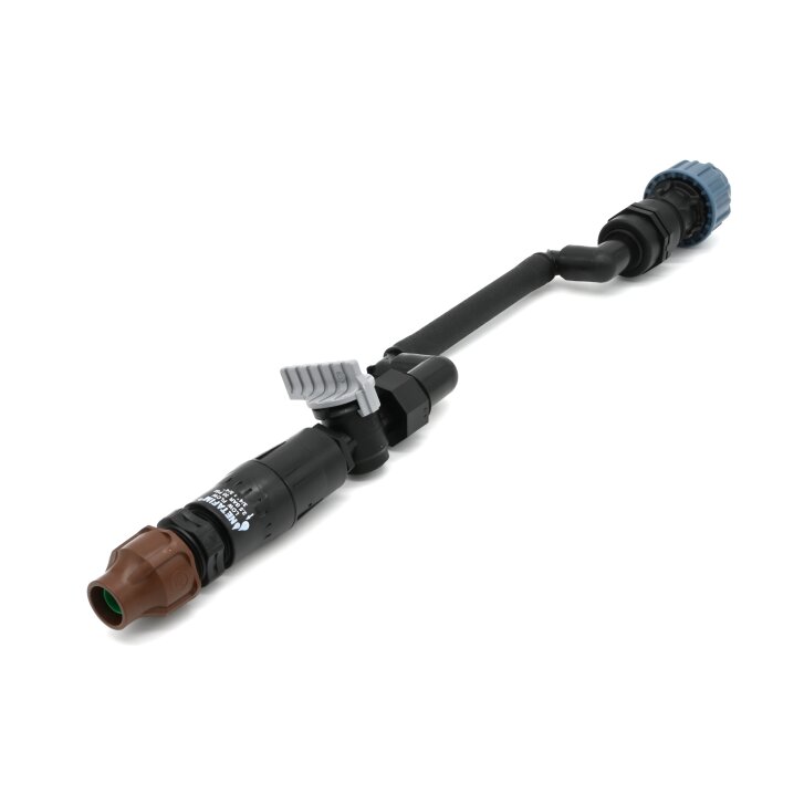 Tropfrohr-Anschluss mit Swing Joint an PE Rohr 32 mm