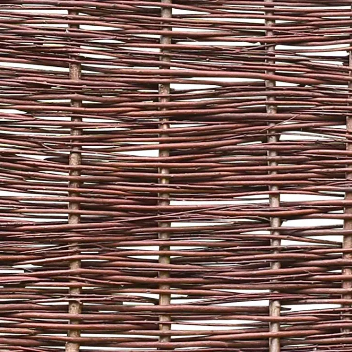 Weidenzaun BALDO Natur, waagerecht geflochten 180cm x 180cm