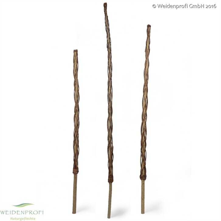Rankstab aus Haselholz mit Weide umflochten - 160 cm